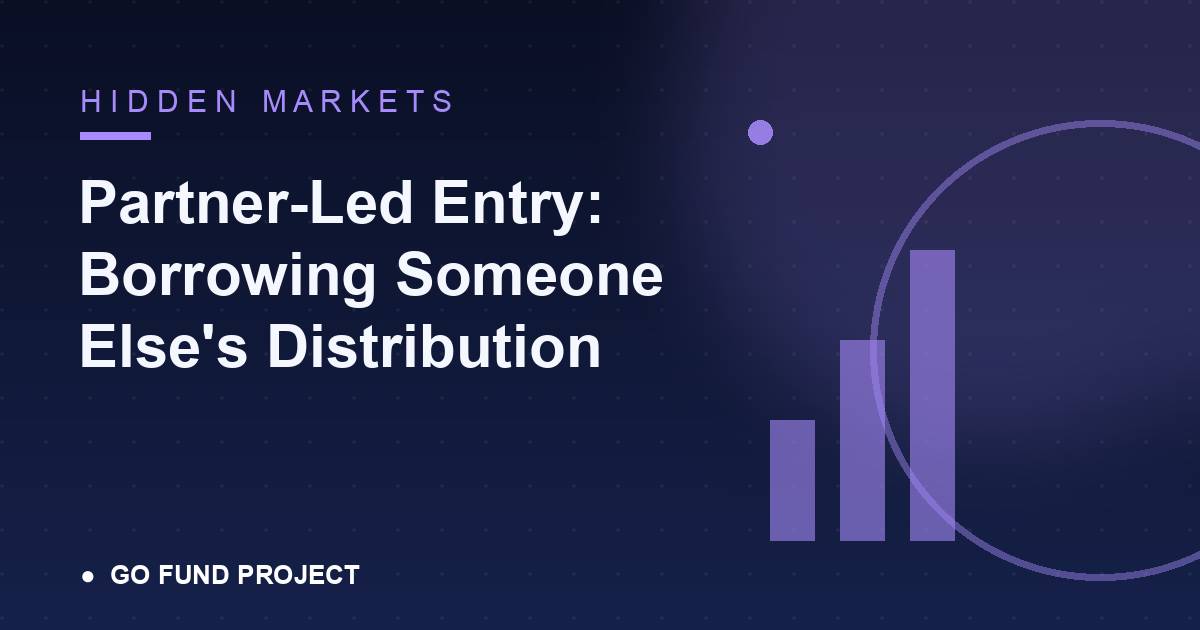 Partner-Led Entry: Borrowing Someone Else's Distribution